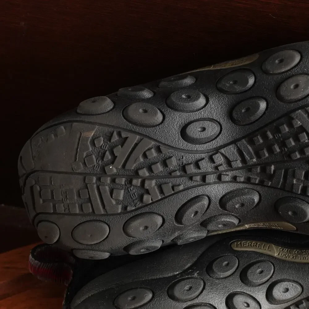 Merrell‎ Shoes Womens SZ 6 Black Jungle Moc Suede Slip On Outdoor Casual Loafers